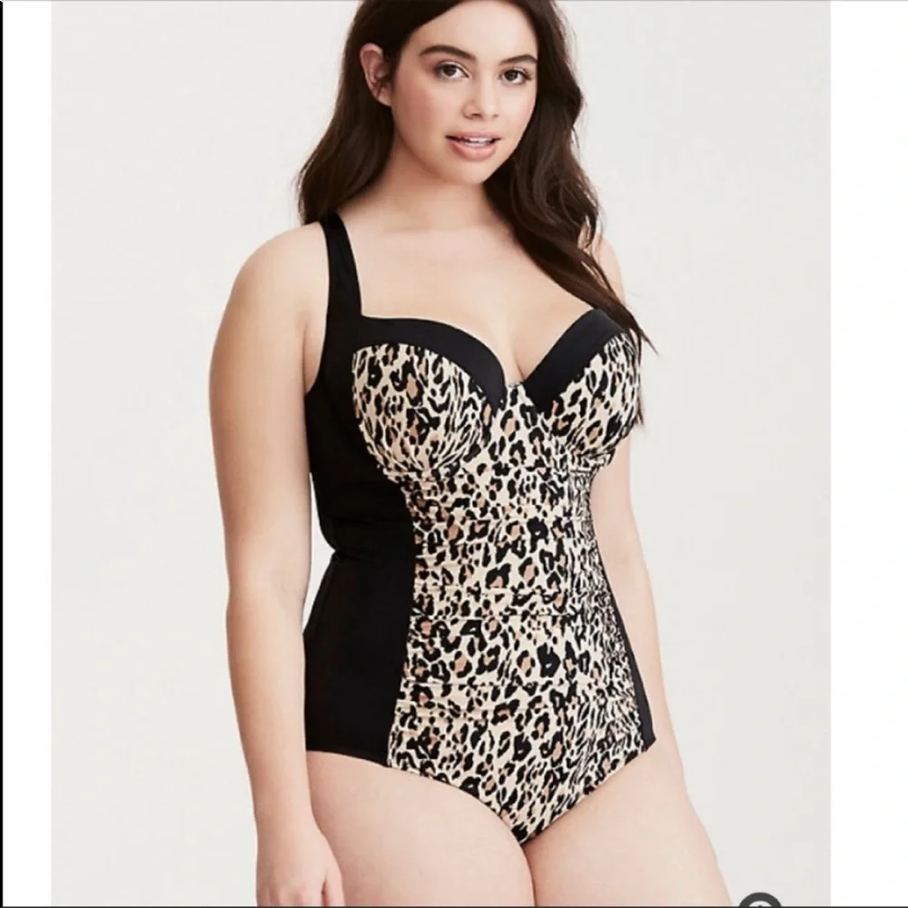Torrid animal print swimsuit